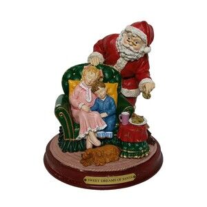 Holsted House Sweet Dreams of Santa 2001 Christmas Decoration Large Figurine